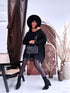 PLUS SIZE sweater "AGAIN 10588" - black